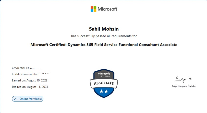 Certificate 8