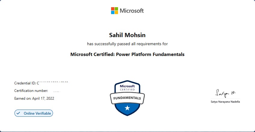 Certificate 14